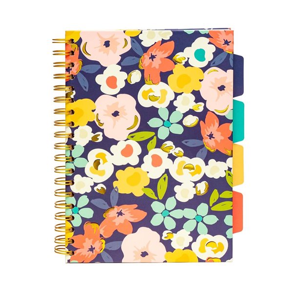 Carpe Diem Floral Love 5 Subjects Notebooks - Floral