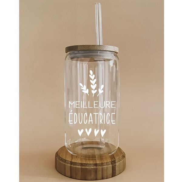 Verre pour breuvages froids 16 oz - Meilleure éducatrice