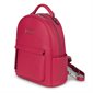 The Maude Vegan Leather Backpack - Raspberry