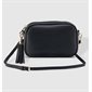 Jacinta Metallic Crossbody Bag - Black