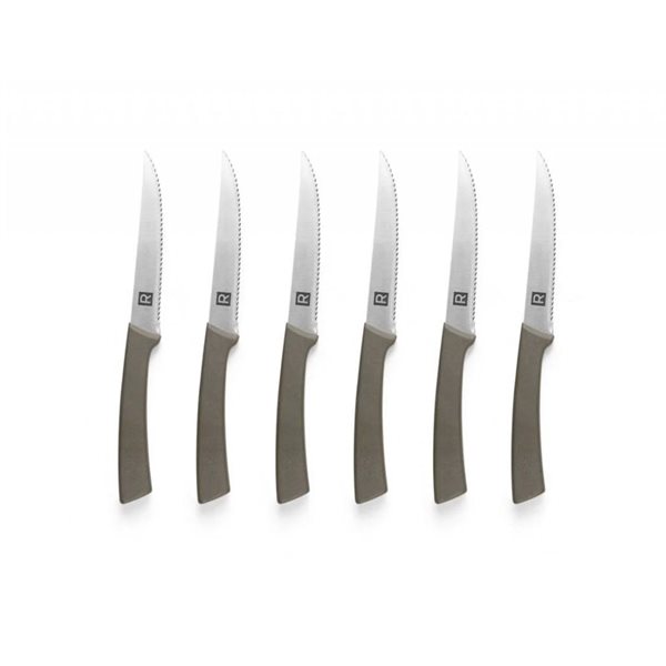 RICARDO Stainless Steel Steak Knives -  Set of 6 