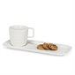 Tasse avec assiette rectangulaire