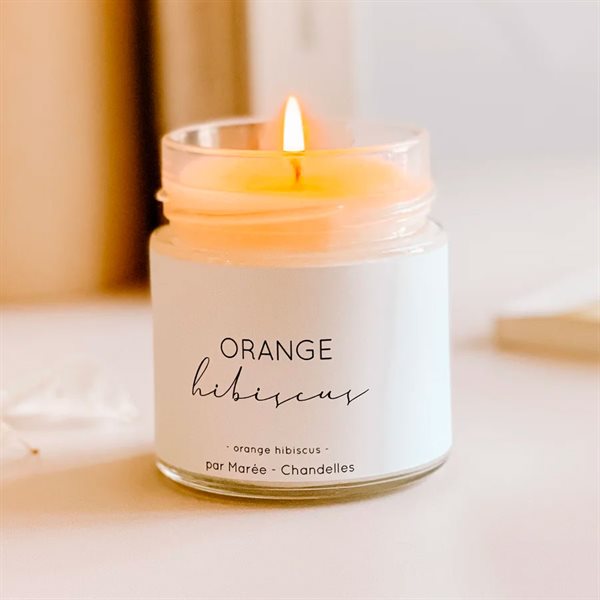 Orange & Hibiscus Soy Candle