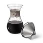 Carafe à café en verre et filtre réutilisable