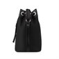 The Camilla Vegan Microsuede Bucket Bag - Black