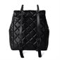 The Sadie Quilted Vegan Leather Backpack - Black