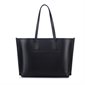 The Daniela Vegan Leather Tote Bag - Black