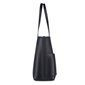 The Daniela Vegan Leather Tote Bag - Black