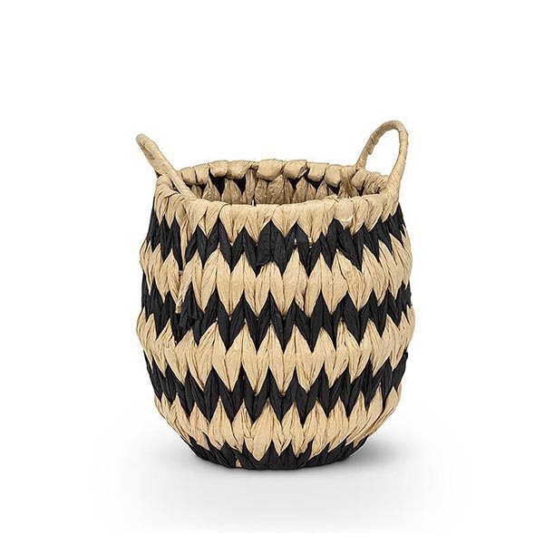 Small Zigzag Basket with Handles