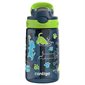 Bouteille d’eau pour enfants antifuite avec paille Aubrey  14 oz - Lime avec chiens