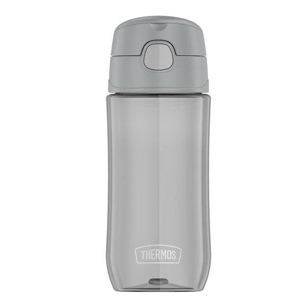 Bouteille d'eau en plastique pour breuvage froid FUNtainer® 470 ml - Gris froid