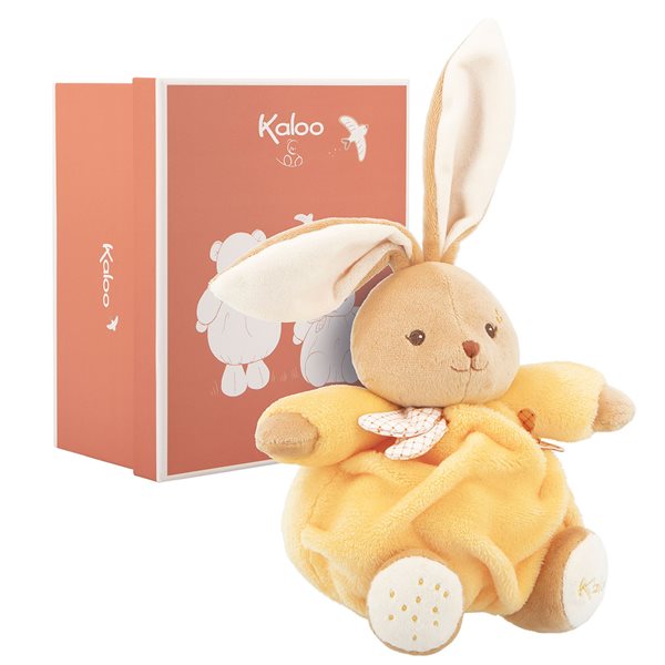 Peluche Lapin - Jaune 17 cm