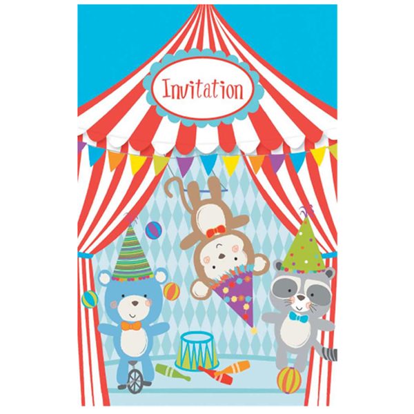 Cartes d'invitations – Cirque