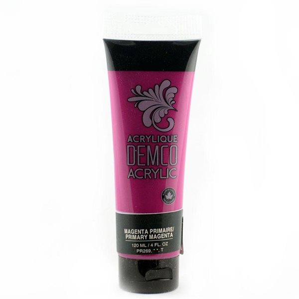 120 ml Acrylic Paint in Tube - Primary Magenta