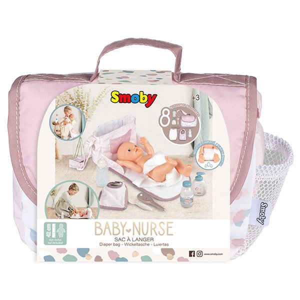Shoulder diaper bag for doll