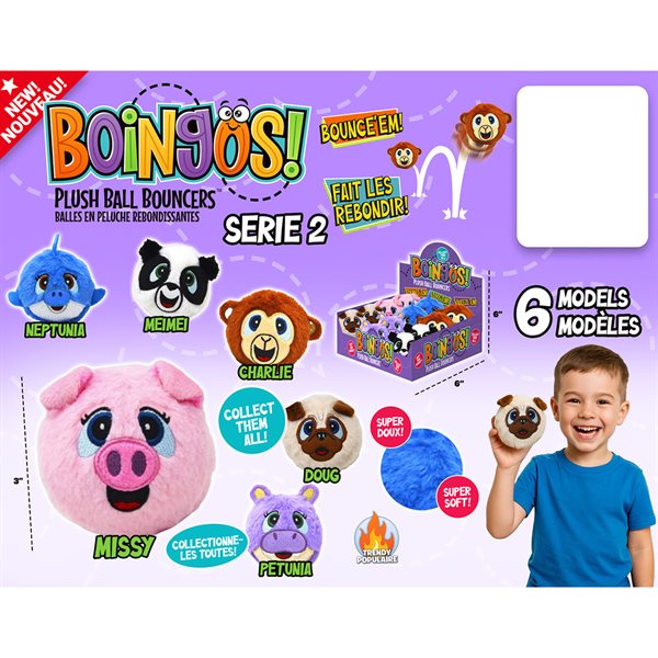 Balles en peluche rebondissantes