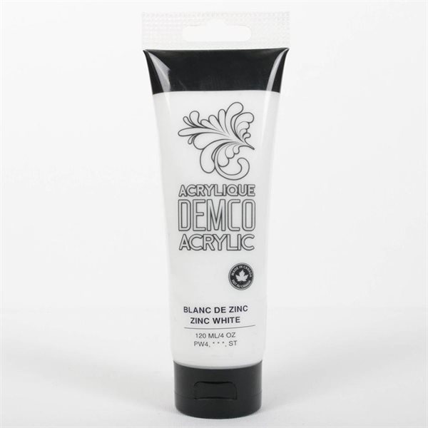 DEMCO Acrylic Paint in 120 ml Tube - Zinc White
