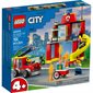 Lego city - La caserne et le camion de pompiers