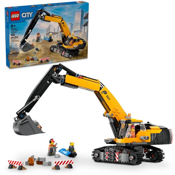 Lego city - L’excavatrice de construction jaune