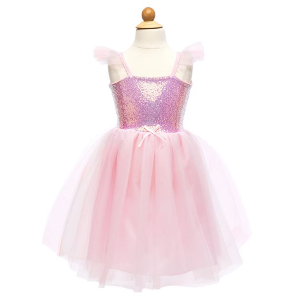 Robe de princesse à paillettes roses