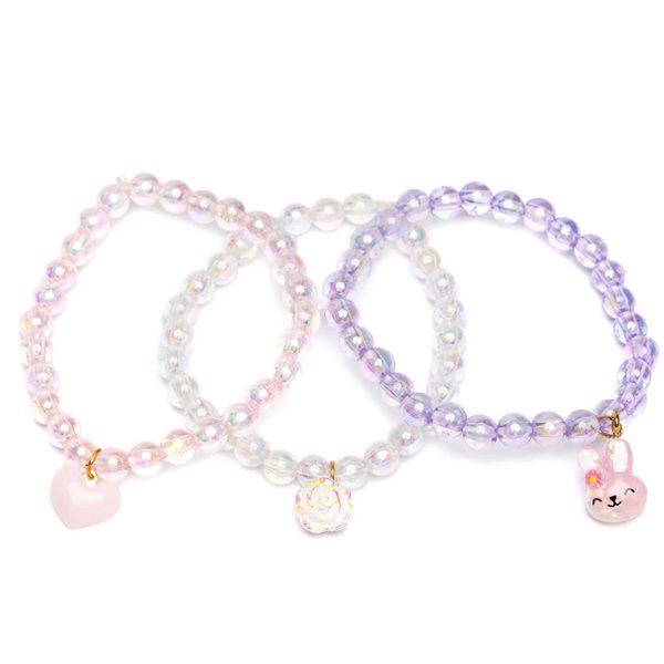 Ensemble 3 bracelets lapins