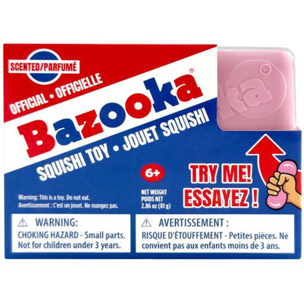 Jouet squishi parfumé à la gomme balloune BAZOOKA