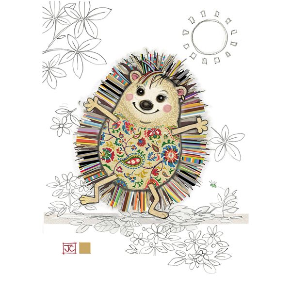 Greeting card — Hattie the hedgehog