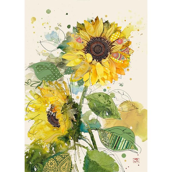 Carte de souhait – Tournesol