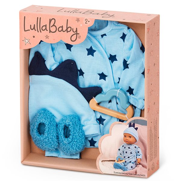 Tenue de poupée bébé 35,5 cm – Pyjamas et chapeau bleu
