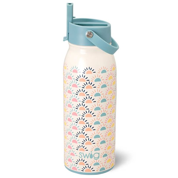 36 oz Flip + Sip Insulated Water Bottle - Sun Chaser