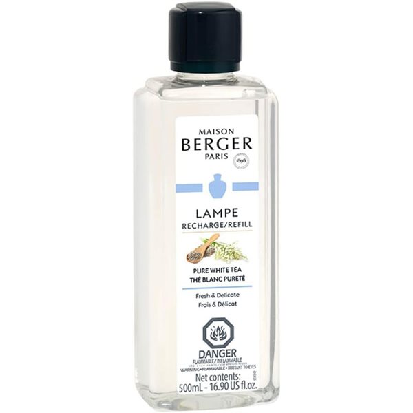 Recharge de parfum pour lampe Berger 500 ml - Thé Blanc Pureté