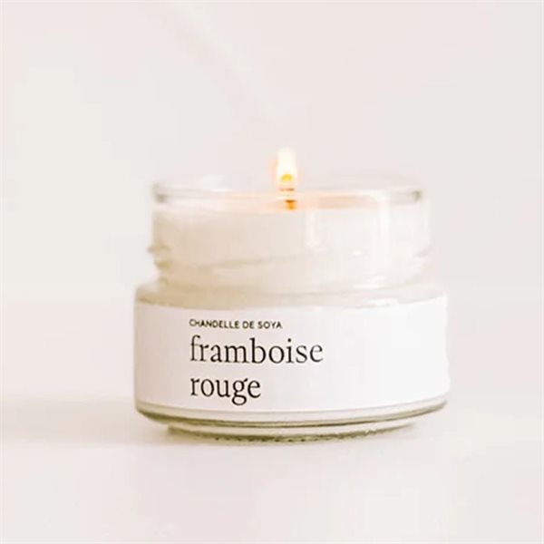 Bougie de soya - Framboise rouge