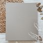Baby Memory Book with Fabric Cover - Grey