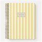 Carnet de notes ligné à reliure double spirale - Ligné jaune