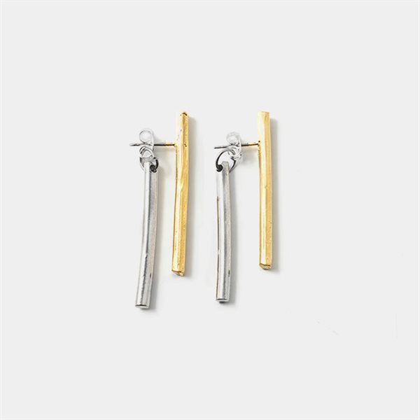 Boucles d'oreilles Mureli deux tons