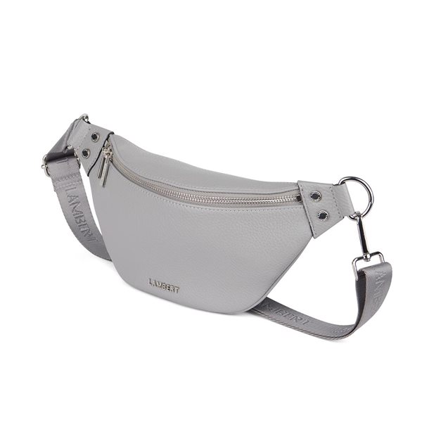 The Sarah Vegan Leather Belt Bag - Storm