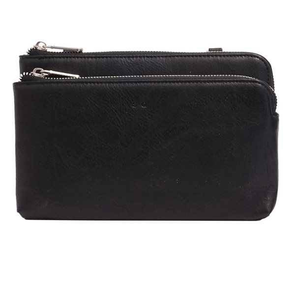 Portefeuille à bandoulière Liora - Noir