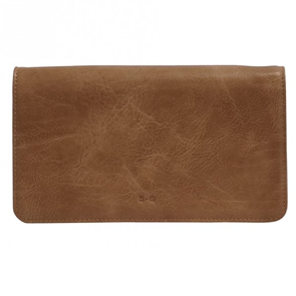 Portefeuille à bandoulière 2 en 1 Rosina - Sable foncé