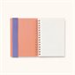 Cahier de notes ligné avec pochette pour stylos Oliver  - Joli bouquet