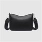 Sac à bandoulière en cuir végane Linda - Noir