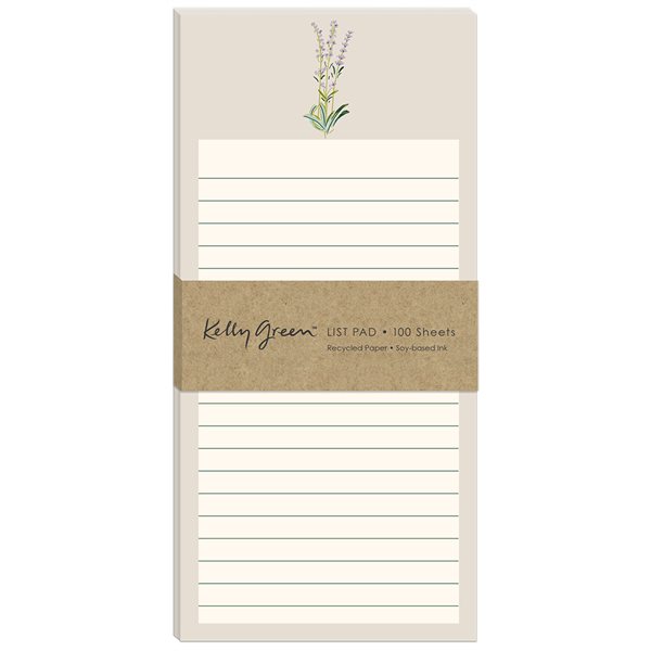 Delicate Floral Magnetic List Pad - Cream