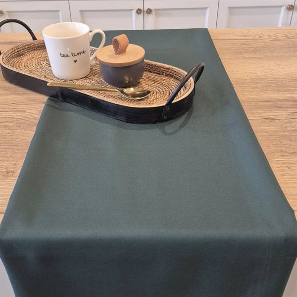 Dark Green Plain Tablecloth - 60 x 90"
