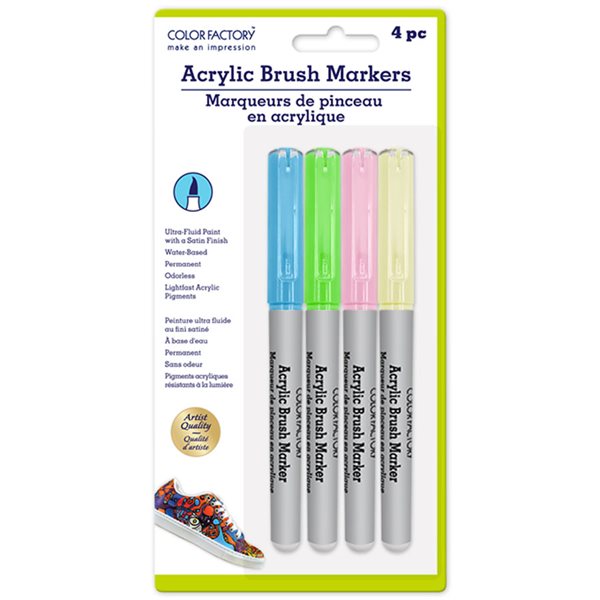 Liquid Acrylic Paint Brush Markers - Pastel