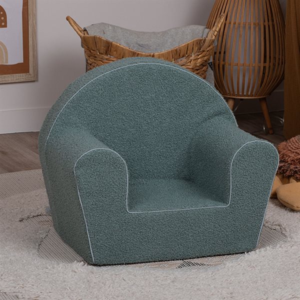 Fauteuil Bouclé vert