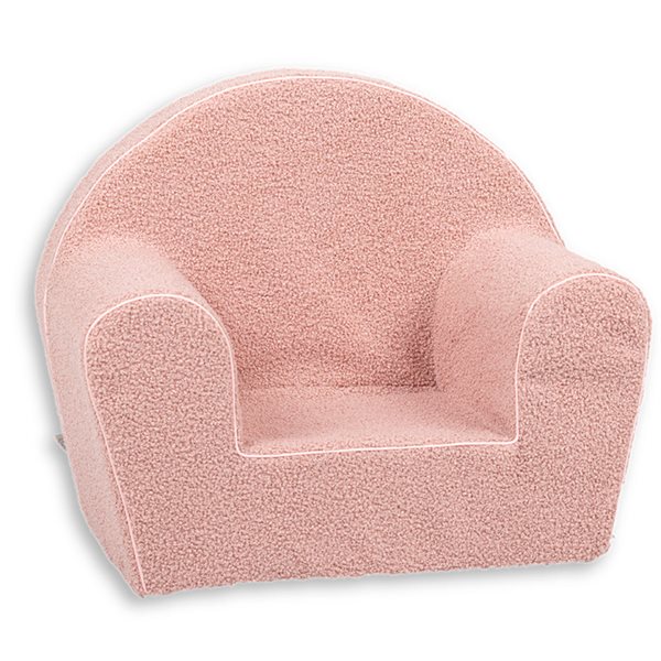 Fauteuil Bouclé Rose
