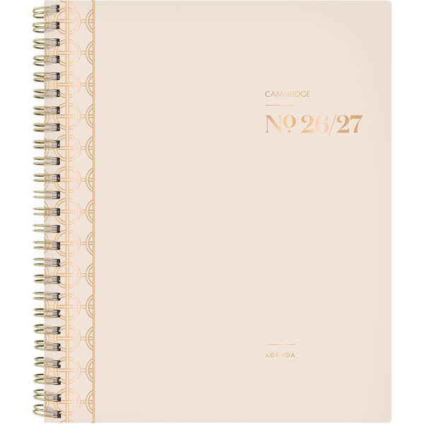 Agenda académique hebdomadaire / mensuel Workstyle™ Balance 2026-2027 - Couleur crème
