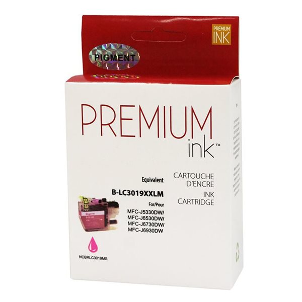 Cartouche jet d'encre à haut rendement compatible Brother LC3019XXL - Magenta