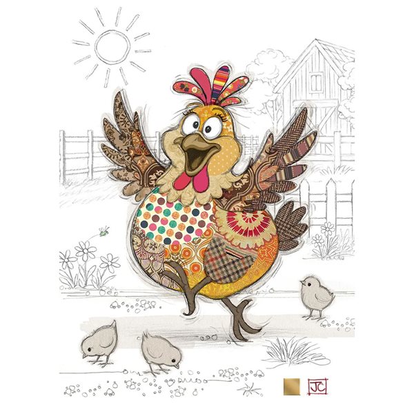 Carte de souhaits - Harriet la poule