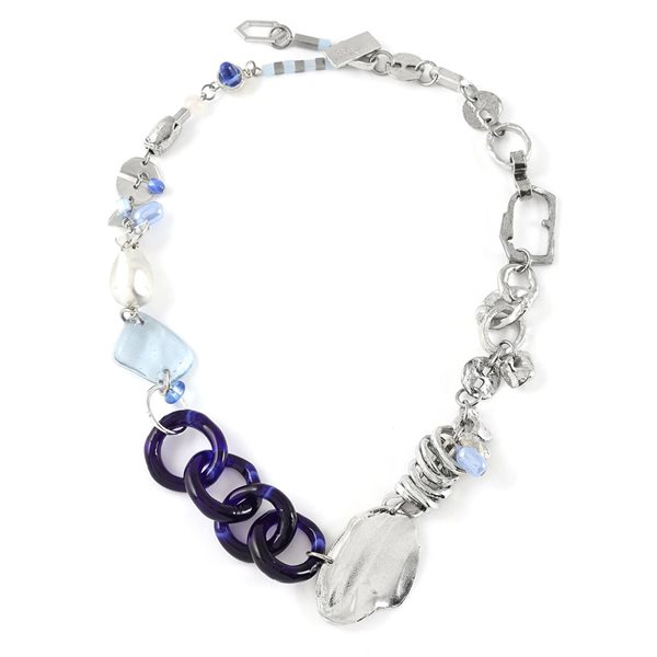 Collier Xeola - Aura bleu