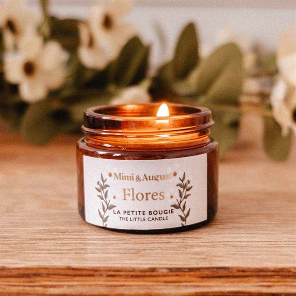 2 oz Scented Reusable Soy Candle - Flores